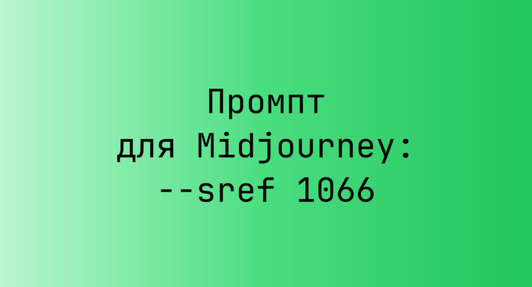Промпт для Midjourney: –sref 1066