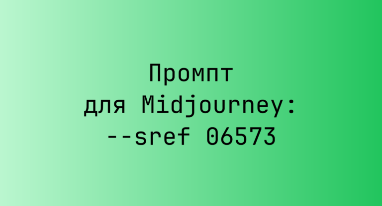 Промпт для Midjourney: –sref 06573