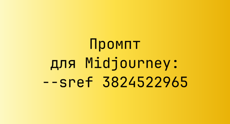 Промпт для Midjourney: –sref 3824522965
