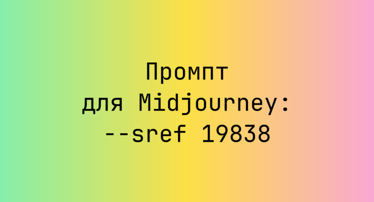 Промпт для Midjourney: –sref 19838