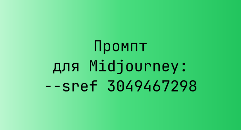 Промпт для Midjourney: –sref 3049467298