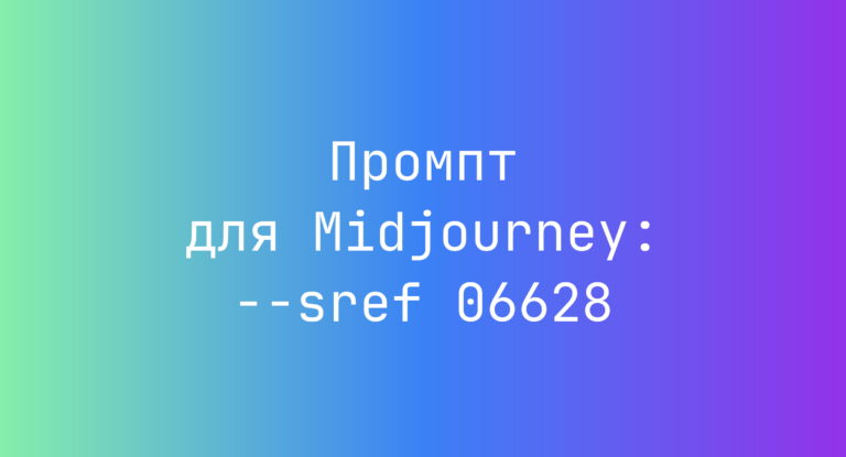 Промпт для Midjourney: –sref 06628