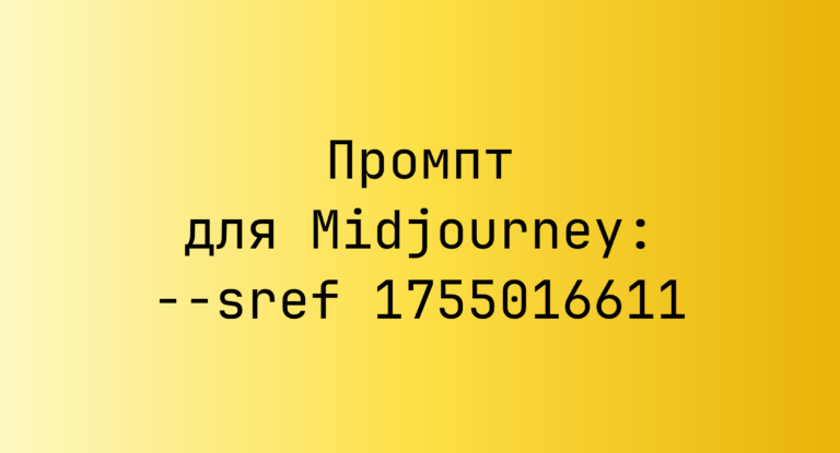 Промпт для Midjourney: –sref 1755016611