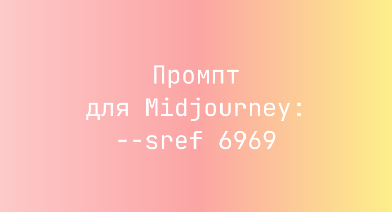 Промпт для Midjourney: –sref 6969
